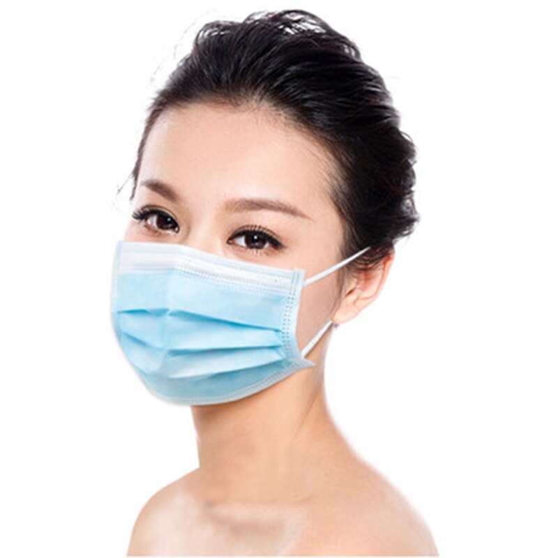 20/Pcs Disposable Facial Face Masks 3 Layer Dustproof Mask Anti-Dust Surgical Medical Salon Earloop Face Masks anti virus