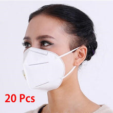Load image into Gallery viewer, Wholesale KN90 Vertical Folding Fliter Cotton Mouth Mask prevent Anti Corona Virus COVID-19 Dust Smell Healthy Tool Masks
